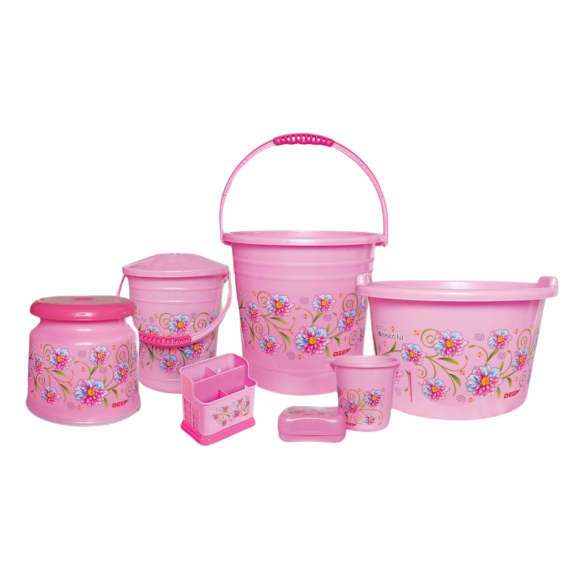 ELEGANCE WASTE PAPER BATH SET (7 PCS)