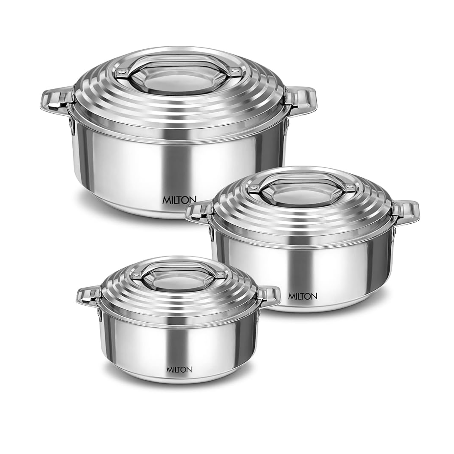 STEEL THERMOWARE CASSEROLE GALAXIA 3 PCS GIFT SET (1000+1500+2500)