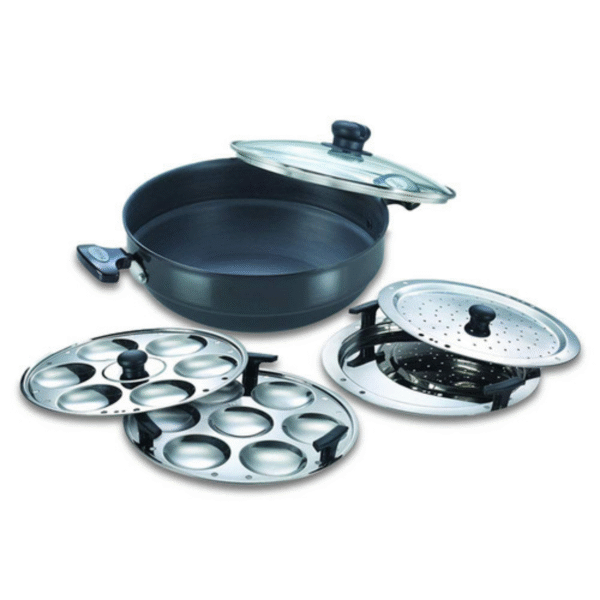 HARD ANODISED PLUS COOKWARE Multi-Kadai 28cm