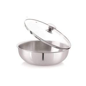 HONEYCOMB TRIPLY TASRA WITH GLASS LID TASRA 200 mm (2.0 LTRS)