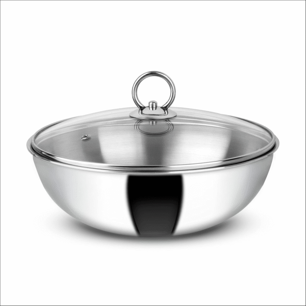 HONEYCOMB TRIPLY TASRA WITH GLASS LID TASRA 200 mm (2.5 LTRS)
