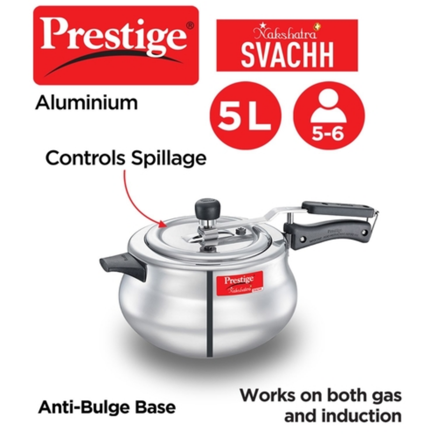 INNER LID PRESSURE COOKER NAKSHATRA PLUS SVACHH HANDI Alu Handi 5L