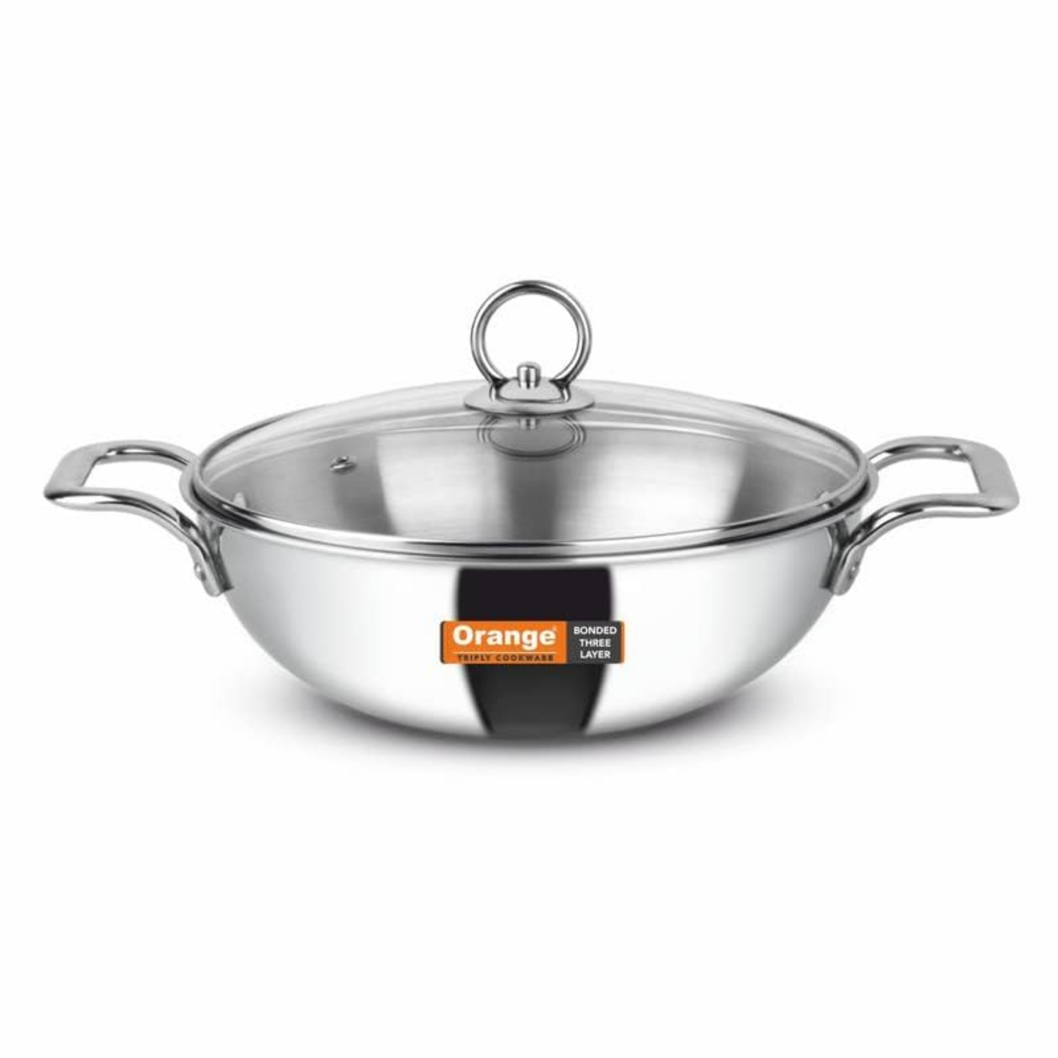NON-STICK COOKWARE (LEGEND SERIES) 3.2 Deep Kadai (With Glass Lid) 2.5 Ltrs