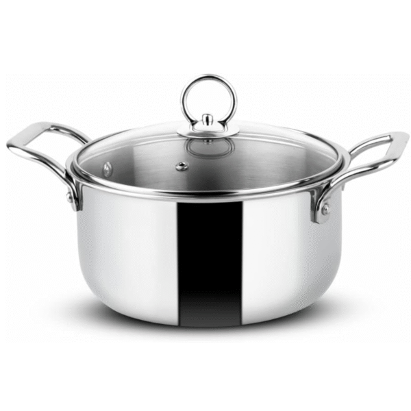 NON-STICK COOKWARE (LEGEND SERIES) 3.2 Deep Kadai (With Glass Lid) 5.5 Ltrs