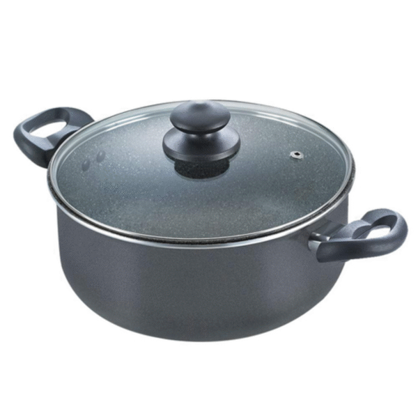 OMEGA DELUXE GRANITE COOKWARE Sauce Pan 24cm With Lid
