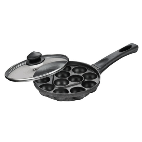 OMEGA SELECT PLUS COOKWARE Paniyarakkal With Lid 12 Pits 20cm