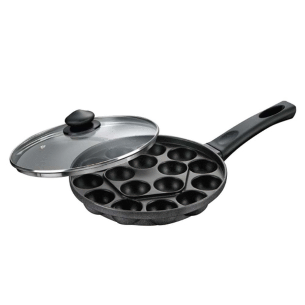 OMEGA SELECT PLUS COOKWARE Paniyarakkal With Lid 16 Pits 24cm