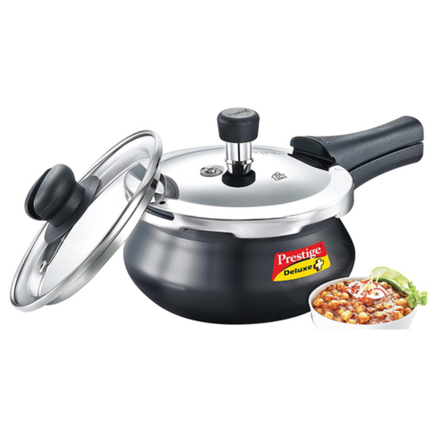 OUTER LID PRESSURE COOKER DELUXE DUO + Handi With Glass Lid 1.5 L HA