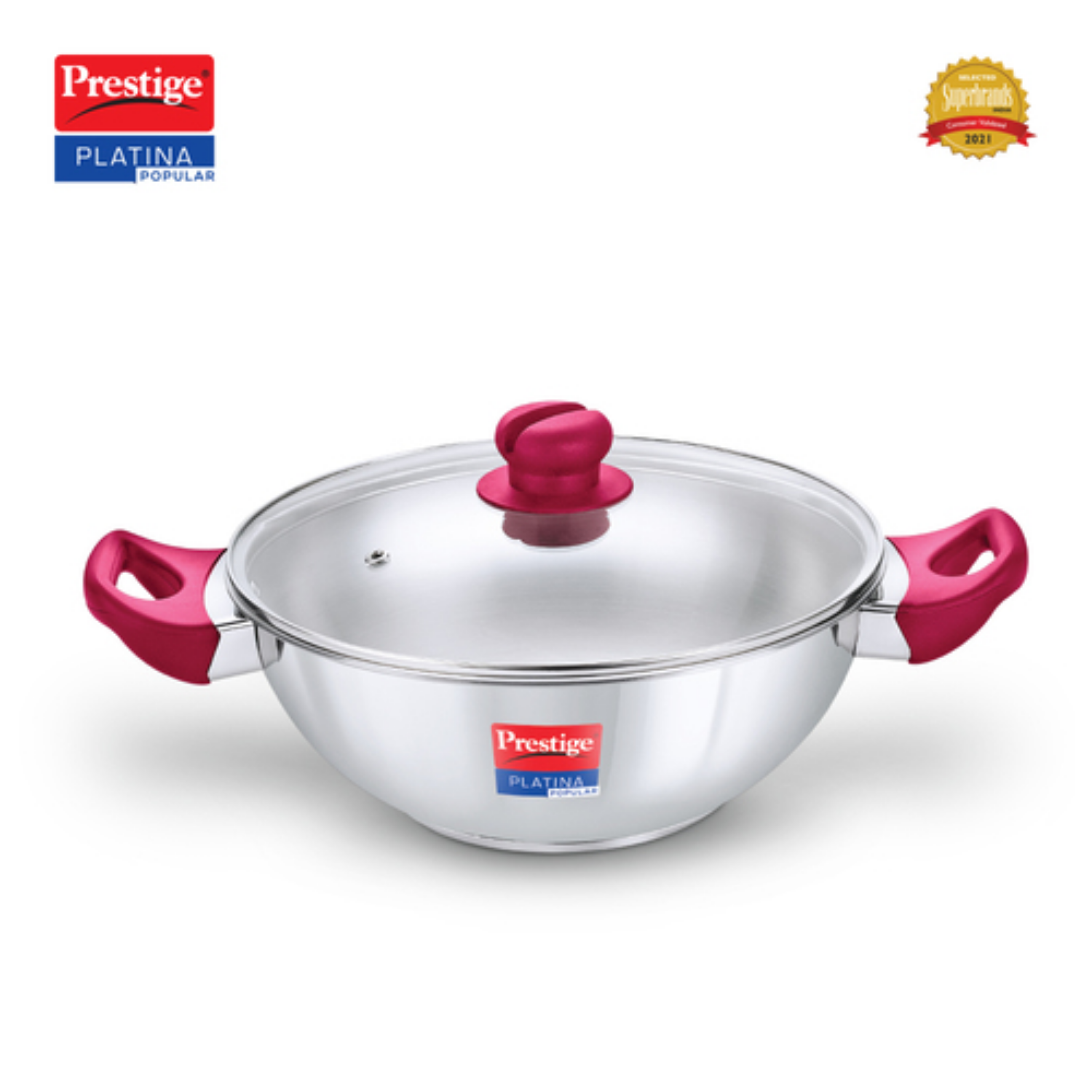 SS PLATINA POPULAR COOKWARE Kadai 28cm - RH