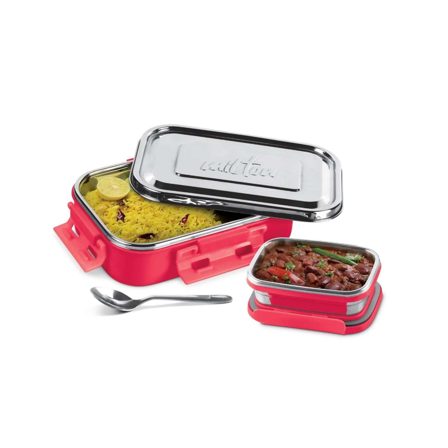 STEEL THERMOWARE TIFFINS STEEL FLAT