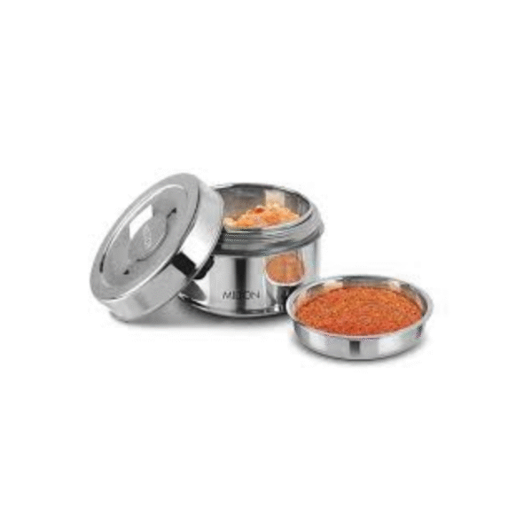 STEEL THERMOWARE TIFFINS STEEL SNACK MEDIUM