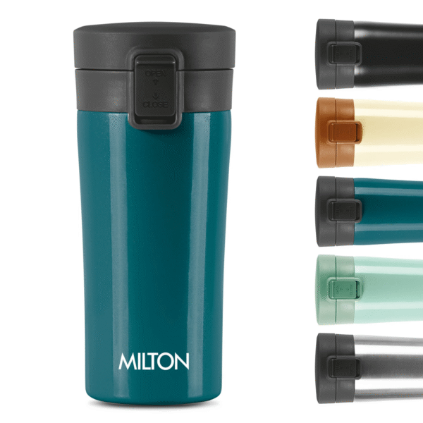 THERMOSTEEL COLOUR BOTTLE COFFEE MUG 400