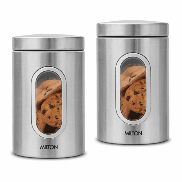 UNISTEEL JAR STEEL CLEAR ROUND JAR 1500 X 2 PCS SET